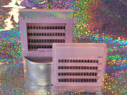Cluster Eyelashes Pink Box